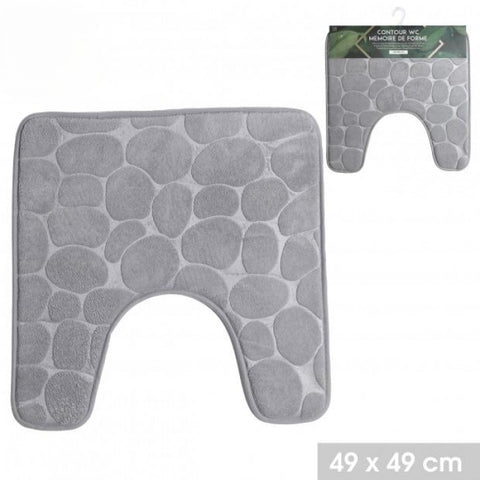 TAPIS CONTOUR WC MEMOIRE DE FORME 49x49CM