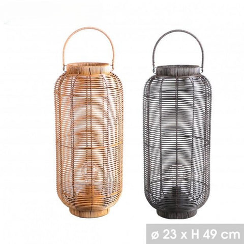 Grande Lanterne Yasmine - éclairage LED - décoration intérieur & extérieur - 2 coloris au choix -