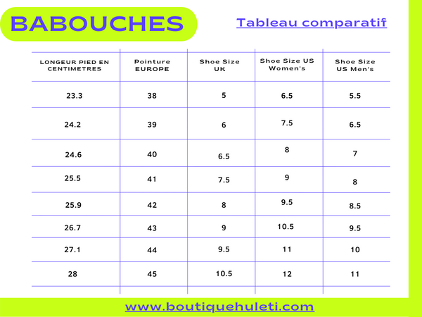 SUPERBE BABOUCHES Cuir JAUNE - Fabrication Marocaine 100% Artisanale - Homme & Femme - Du 35 au 45 -