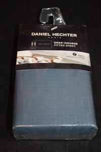 DRAP HOUSSE 100% COTON PERCALE - 2 PERSONNES - 140X190cm - Coloris au choix -