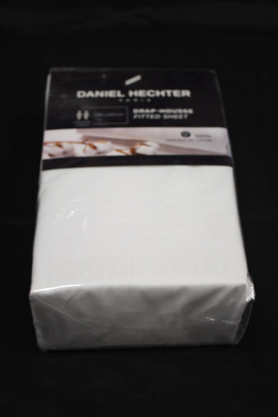 DRAP HOUSSE 100% COTON PERCALE - 2 PERSONNES - 160X200cm - Coloris au choix -