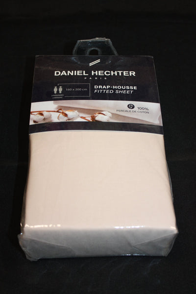 DRAP HOUSSE 100% COTON PERCALE - 2 PERSONNES - 160X200cm - Coloris au choix -