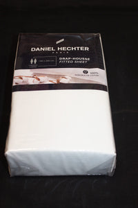 DRAP HOUSSE 100% COTON PERCALE - 2 PERSONNES - 180X200cm - Coloris au choix -