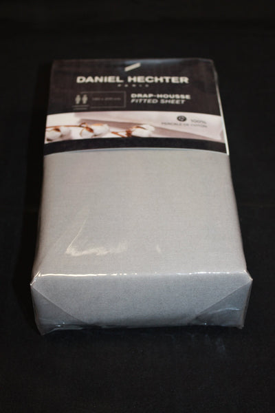 DRAP HOUSSE 100% COTON PERCALE - 2 PERSONNES - 180X200cm - Coloris au choix -