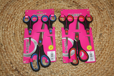 Lot de 3 paires de Ciseaux - ACIER INOXYDABLE - petit et grand - couture, cuisine, papier...