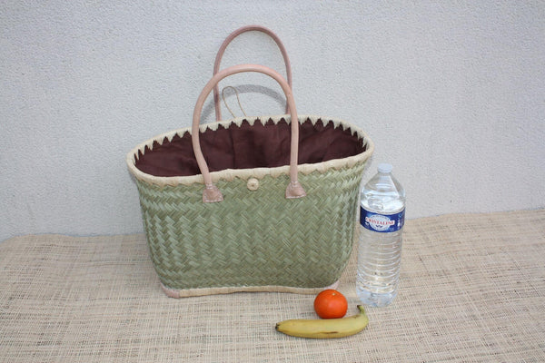 JOLI Panier sac cabas en Paille - 3 TAILLES - Anses Longues - idéal courses , marchés , travail , plage ... raphia palmier jonc