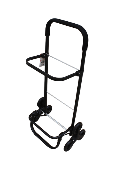 GRAND Chariot de course pliable Caddie Noir - 6 roues - Léger & Solide