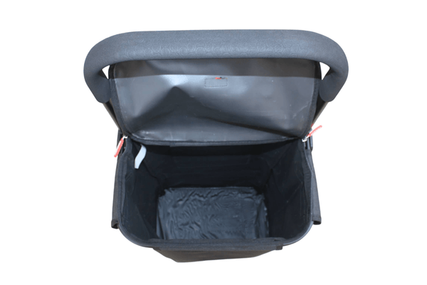 GRAND Chariot de course pliable Caddie Noir - 6 roues - Léger & Solide