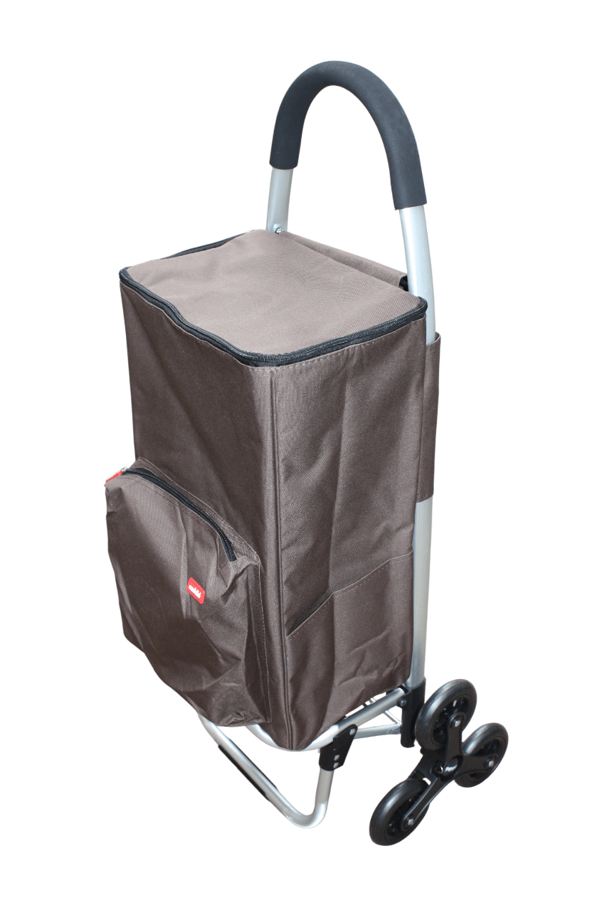 Grand Chariot de course Caddie - 6 roues TOUT ISOTHERME - Qualité Solide Escalier
