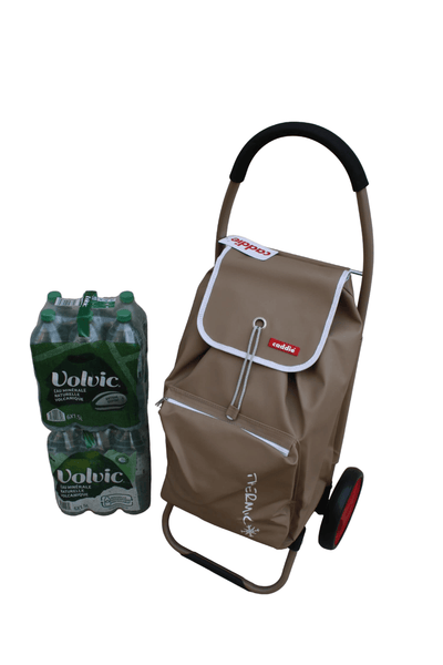 Chariot de courses Caddie - Pliable, Solide, Isotherme, Grandes Roues - 3 COLORIS