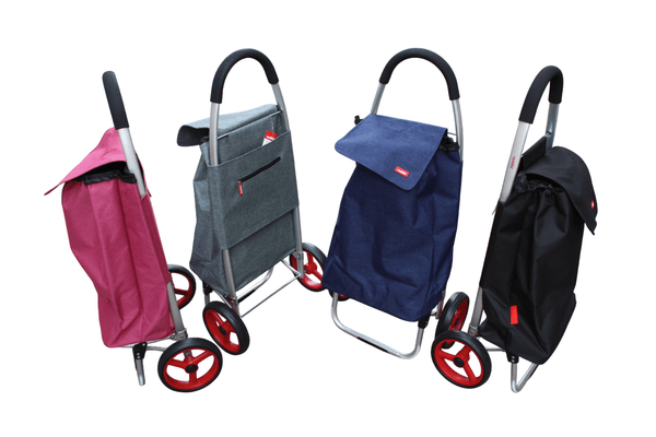 GRAND Chariot de courses CADDIE en ALUMINIUM - Grandes roues -  Maniable & Pliable - TOUT TERRAIN SOLIDE