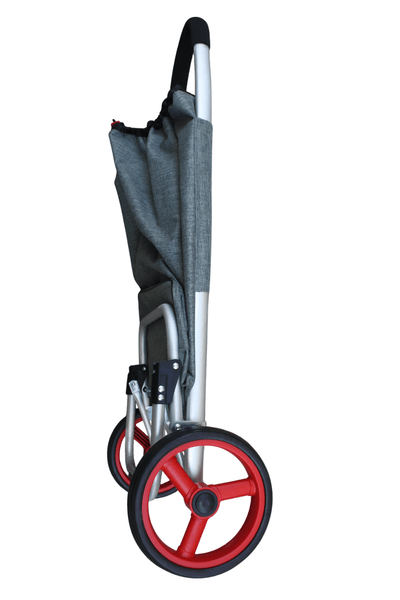 GRAND Chariot de courses CADDIE en ALUMINIUM - Grandes roues -  Maniable & Pliable - TOUT TERRAIN SOLIDE
