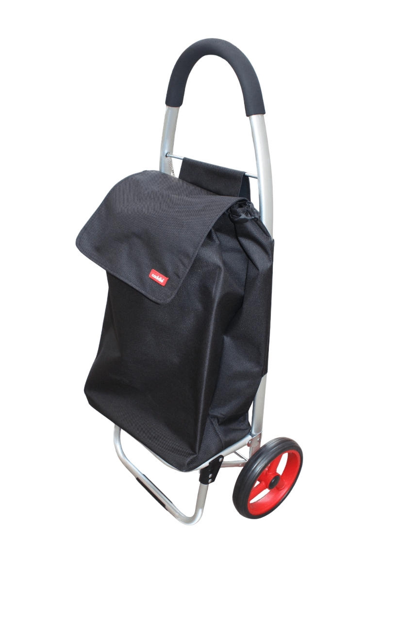 GRAND Chariot de courses CADDIE en ALUMINIUM - Grandes roues -  Maniable & Pliable - TOUT TERRAIN SOLIDE