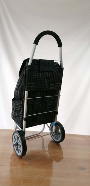 LARGE ALUMINUM shopping trolley - Large solid wheels - Stairs Sidewalk