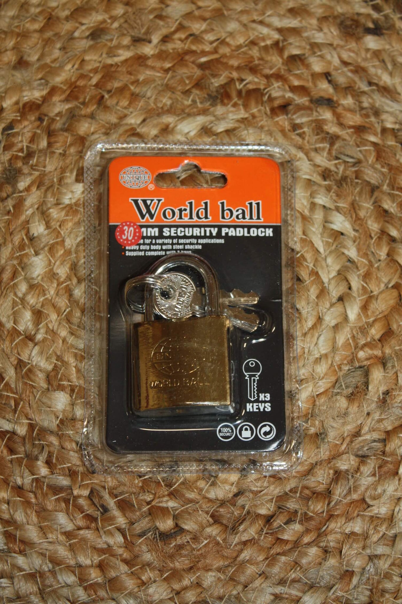 Cadenas de Sécurité Solide - Serrure Anti-Rayures - 3 Clés par cadenas - 3 Tailles : Petit 30mm, Moyen 40mm & Grand 50mm