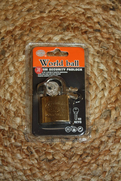 Cadenas de Sécurité Solide - Serrure Anti-Rayures - 3 Clés par cadenas - 3 Tailles : Petit 30mm, Moyen 40mm & Grand 50mm