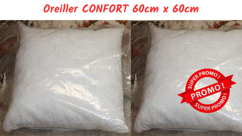 Memory Foam Comfort Pillow - 60x60cm - Bamboo viscose cover