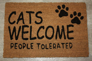 Tapis extérieur coco - Paillasson entrée - Anti Glisse Caoutchouc - 40x60cm