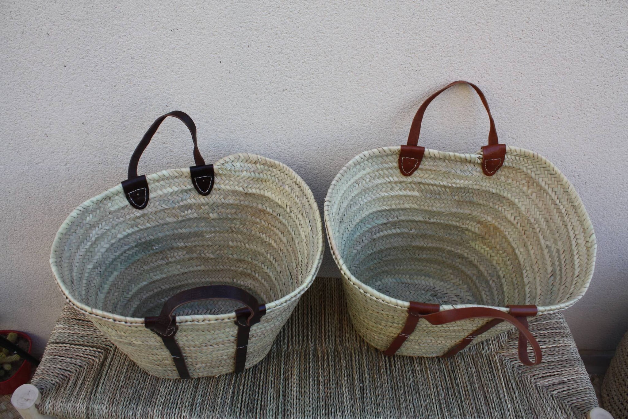 Sac De Courses En Jute DOMELO - Grand Panier 43x32x18 Cm, 25 Litres, Anses En Coton, Poche Intérieure Zippée, éco-responsable
