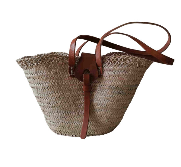 Sublime Sac Anses Longues Cuir - Cabas Panier marchés courses plage