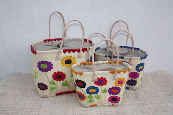 panier-brode-fleurs-3-tailles-cabas-raphia