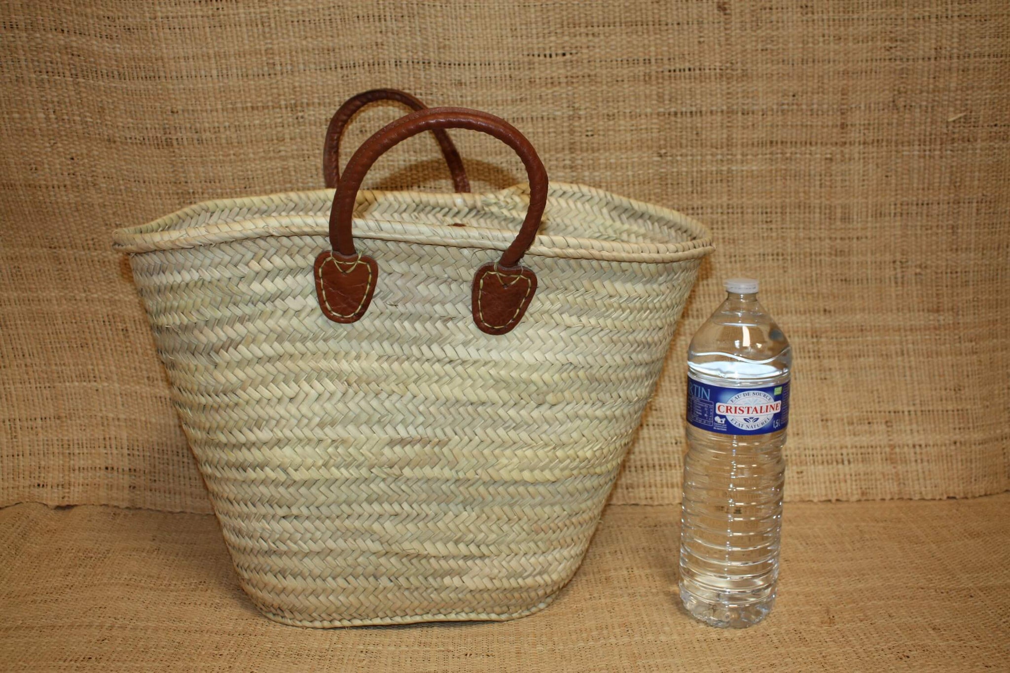 Panier en palmier doum marocain pour le marché ou la plage | Accessoire durable Panier en palmier doum marocain pour le marché ou la plage | Accessoire durable