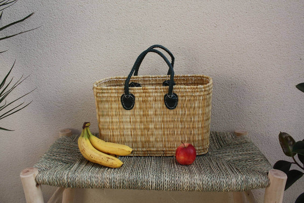 Superbe GRAND Panier XXL MAROCAIN - 3 tailles - sac cabas - idéal courses , marchés , travail , plage ...