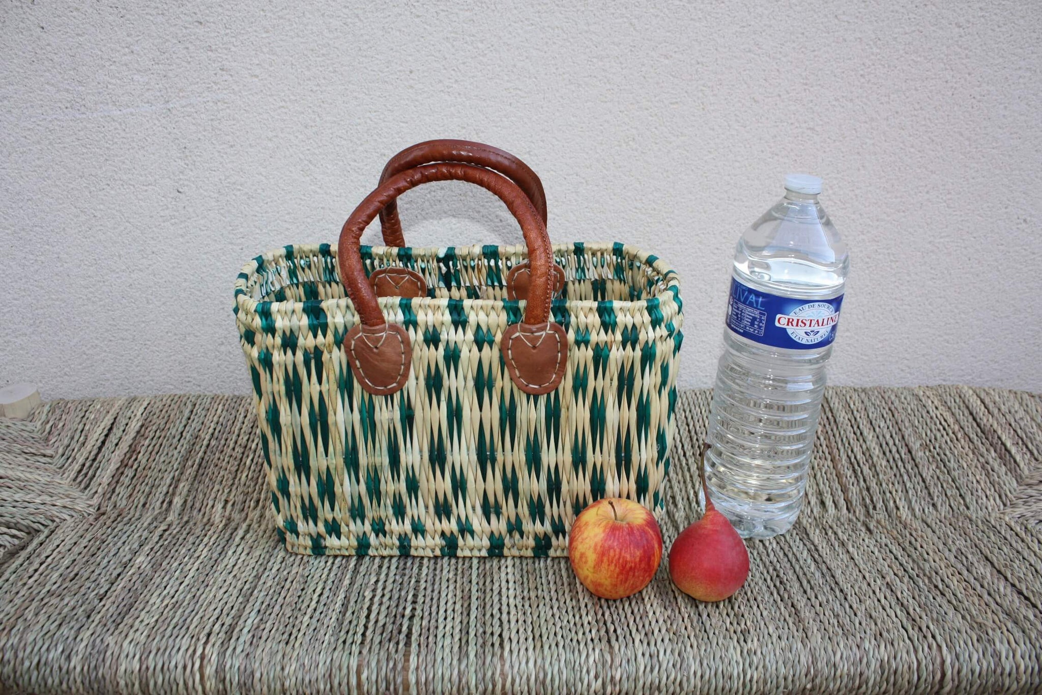 Weicher Weidenkorb – 3 Größen – Große riesige XXXL-Tasche und Tragetasche!!! Zum Einkaufen, Märkte, Strand ... Binsenschilf - Huléti -