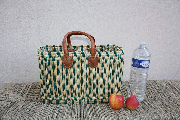 Weicher Weidenkorb – 3 Größen – Große riesige XXXL-Tasche und Tragetasche!!! Zum Einkaufen, Märkte, Strand ... Binsenschilf - Huléti -