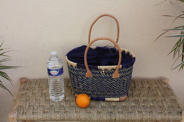 Superbe Panier - 3 TAILLES - Tressé à la main - sac cabas - idéal courses , marchés , travail , plage , déco