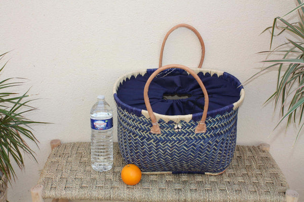 Superbe Panier - 3 TAILLES - Tressé à la main - sac cabas - idéal courses , marchés , travail , plage , déco