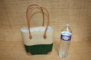 Panier Vert & Naturel - Pochon Tissu Sac Cabas Léger - 3 TAILLES - Marché, courses, plage...