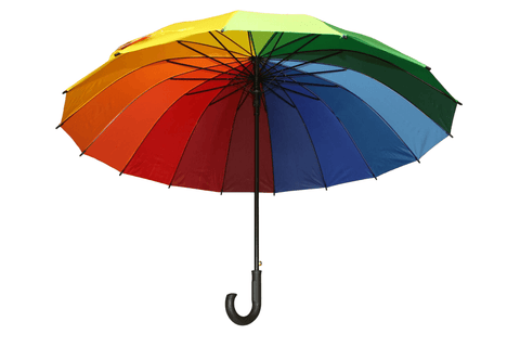GRAND Parapluie automatique Multicolore - 16 Baleines renforcées - Diamètre 1.20 Mètre