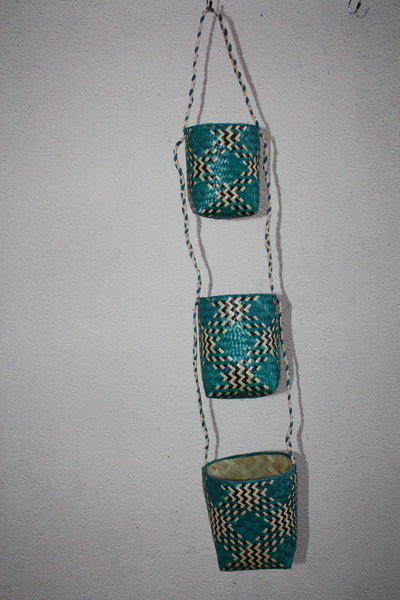 3 Hängekörbe zum Aufhängen oder Hängen / Gewürzhalter, Pflanzen oder diverse Aufbewahrung - NATÜRLICH HANDGEFERTIGT