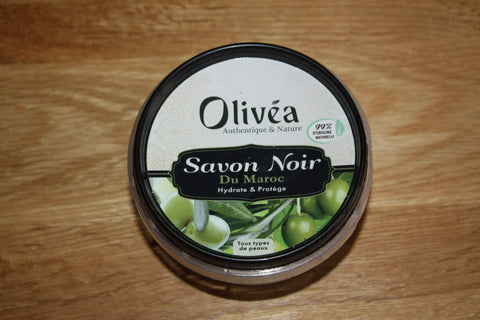 250G or 1KG of Moroccan Black Soap - With Olive Oil - Olivéa -