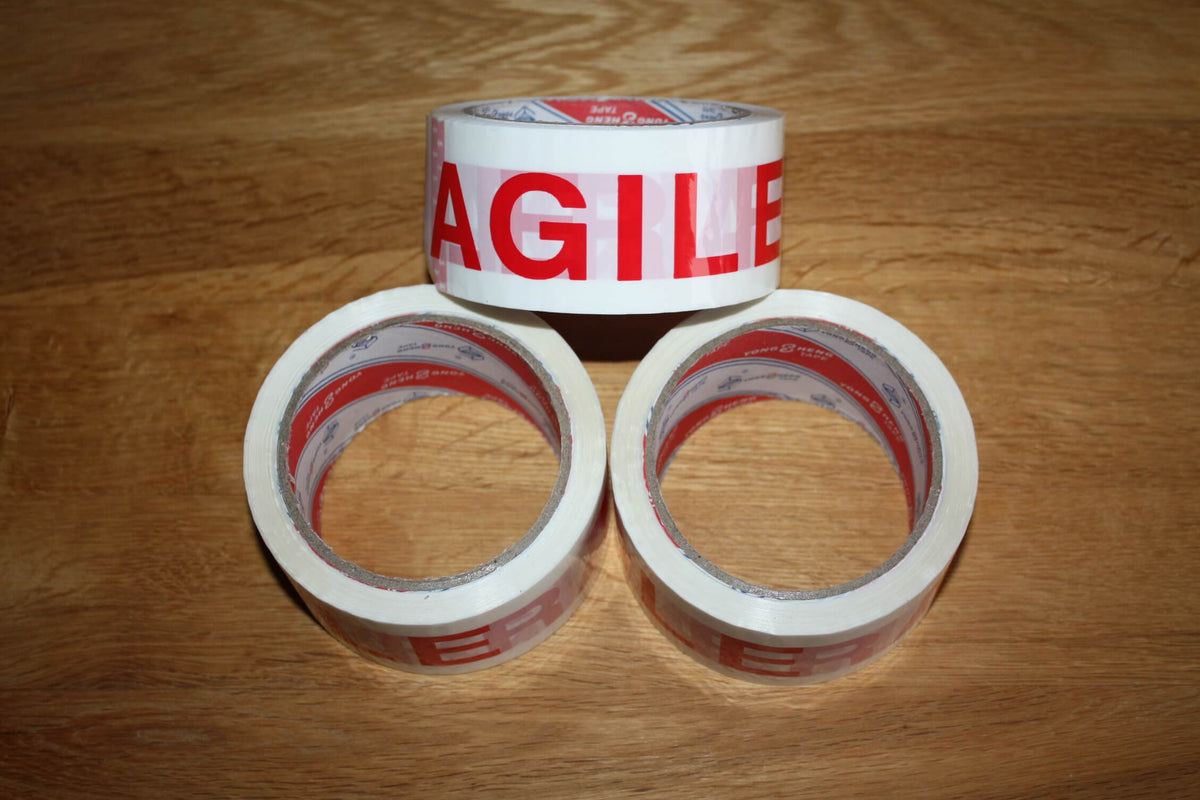 Ruban Adhésif Fragile ACIT Lot De 6 Rouleaux 66m X 50mm - Emballage Et Déménagement