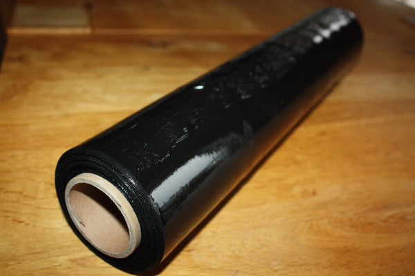 Rouleau de film étirable pour palettes - NOIR - 250 Mètres de long x 45cm de large