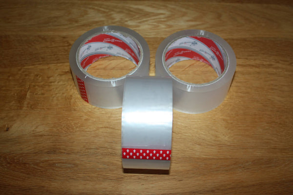 LOT OF 1 TO 6 ROLLS OF SCOTCH 100M - TRANSPARENT ADHESIVE TAPE ideal FOR CARTONS MOVING PARCELS