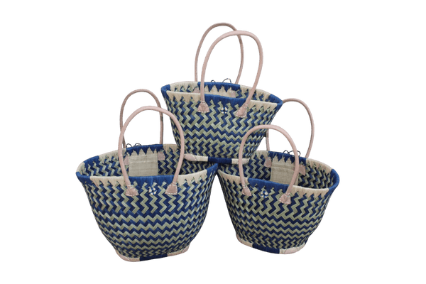 sac panier en paille avec anses longues en cuir