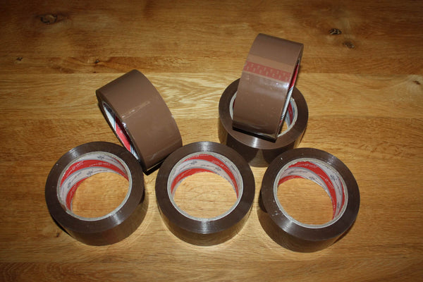 LOT OF 1 TO 6 ROLLS OF SCOTCH 100M - BROWN ADHESIVE TAPE ideal CARTONS FOR MOVING PARCELS