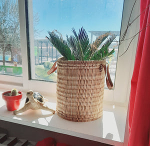 Runder Korb Übertopf Pflanzen/Blumen – Basket Bac – 3 GRÖSSEN ZUR WAHL – BOUTIQUE HULÉTI