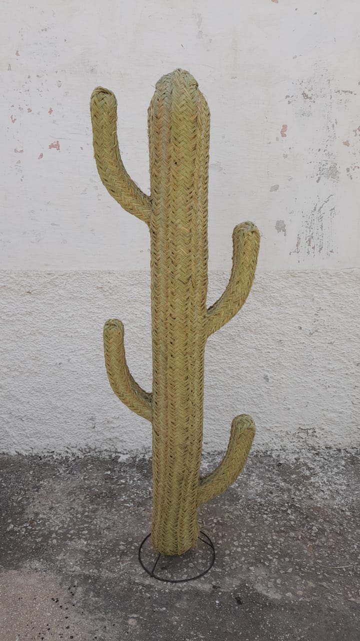 CACTUS Handgeflochtene Dekoration in Palm Tree Doum