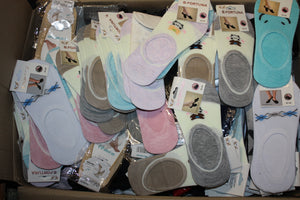 Packung mit 50 Paar Unsichtbare Socken Herren / Damen Räumungshändler