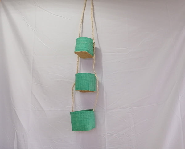 Rabane hanging baskets to hang / Spice rack, hanging plants or various storage - 5 COLORS to CHOOSE - ARTISANAL -