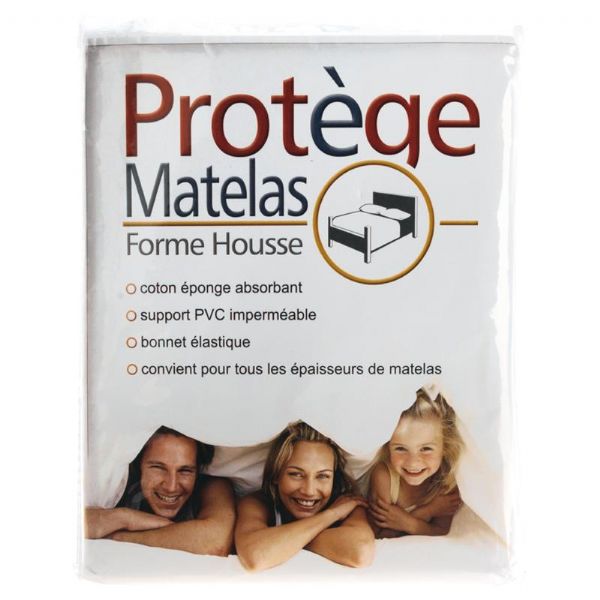 Soft plastic-coated waterproof mattress protector - 3 SIZES - 1 and 2 people -