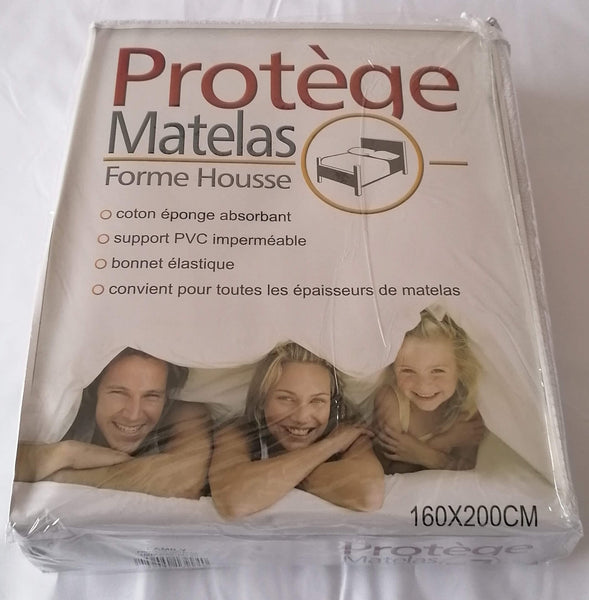 Soft plastic-coated waterproof mattress protector - 3 SIZES - 1 and 2 people -