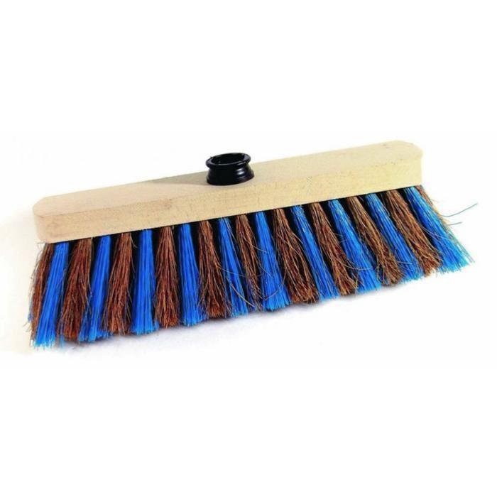 Screw-on broom head - Coconut bristles with wooden frame - Pro quality!