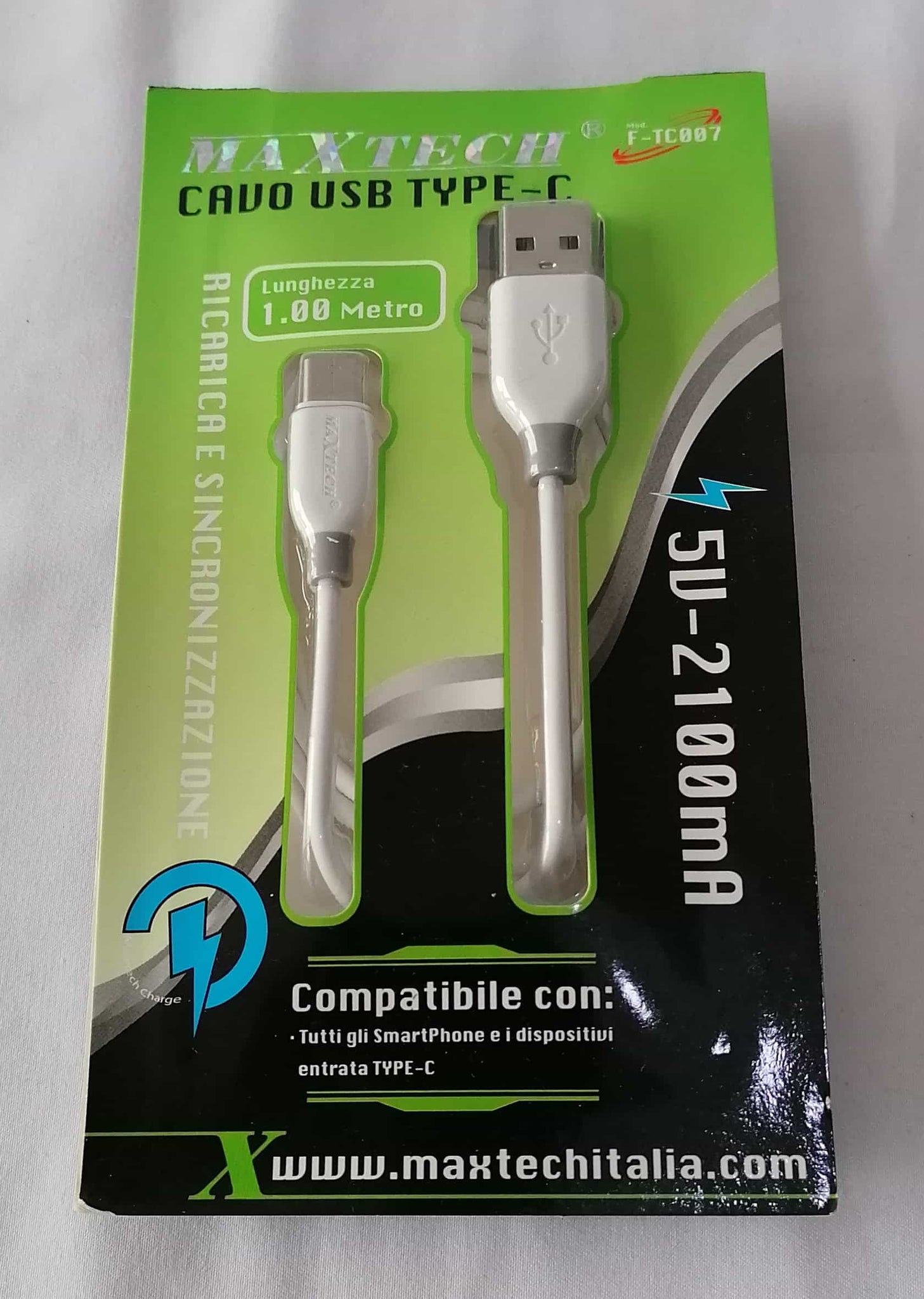 Câble Xiaomi Original USB-C / USB, Charge et Synchronisation 1m - Blanc -  Français