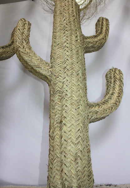 CACTUS Handgeflochtene Dekoration in Palm Tree Doum - Handgefertigtes Strohrattangeflecht - 6 GRÖSSEN zur Auswahl -