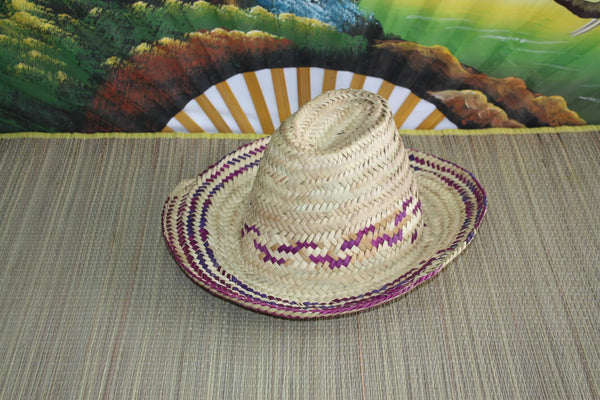 SUPERBE Chapeau de paille tressé - NATUREL ou COLORÉ - Homme & Femme - Artisanal Marocain - palmier osier rotin